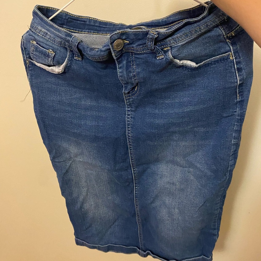 Blue Denim Skirt
